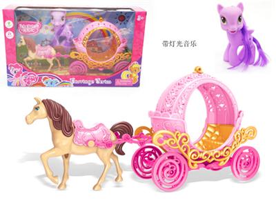 Pony horse with light music with pony 1 (package AG13 electronic)