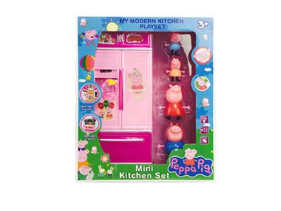 Pink little sister kitchen series with pig