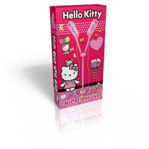 Hello kitty双麦麦克风带灯光音乐