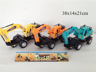 惯性挖土工程车