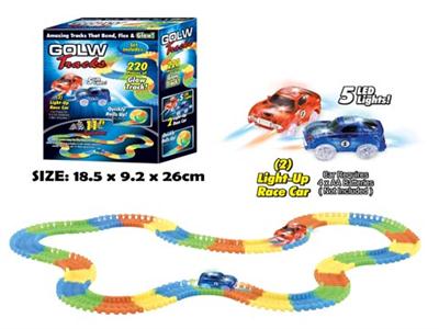 电动夜光积木轨道车(220PCS)