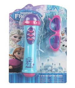 冰雪公主麦克风配眼镜