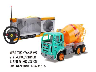 四通灯光重力感
应方向盘遥控工
程搅拌车