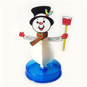 DIY colorful wit big snowman