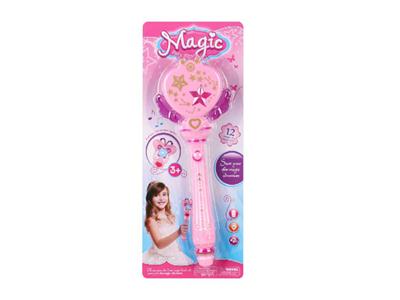 Music, lighting, magic wand