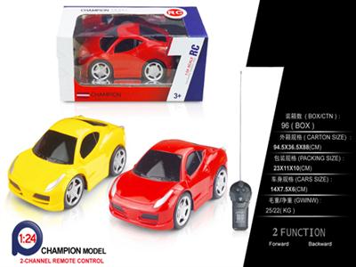 1:24二通Q版法拉利遥控车