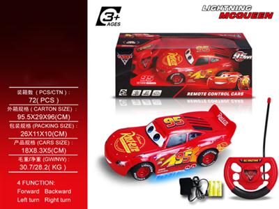 3代汽车总动员1:24四通遥控车