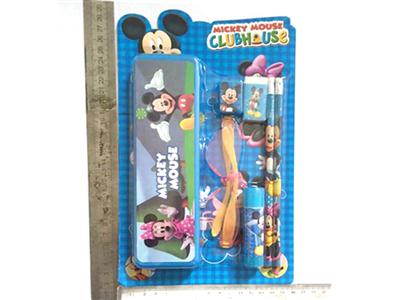 米奇+眼镜吸板文具套装