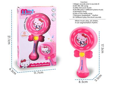 Light music Hello KT (female) Magic lollipop (shake a section of music rhythm)