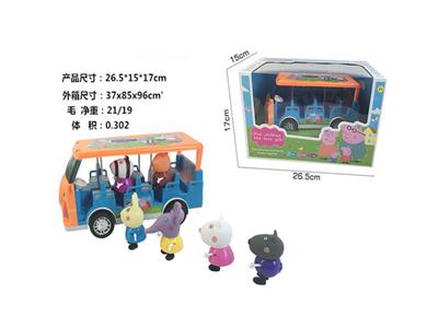 Electric car with 6 universal light music buddy