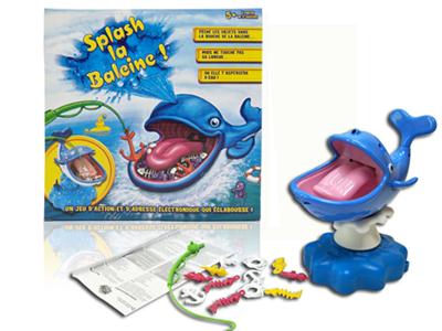 Splashy the whale desktop game (with water dolphin tricky 3 grain AA package)