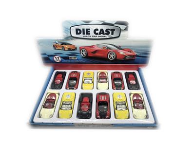 4 1:43 alloy simulation car