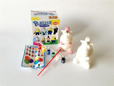 Pet Unicorn doll painted ceramic