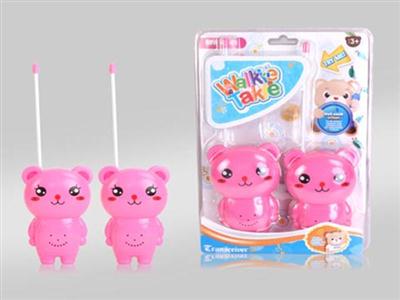 Pink cartoon walkie talkie
