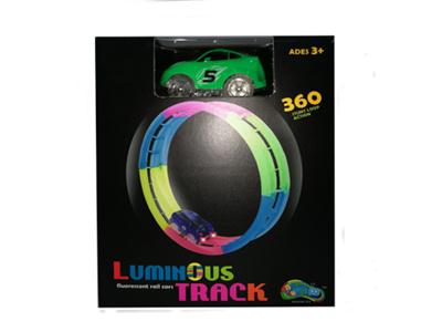 6pcs夜光轨道电动车(圆圈)7.2CM