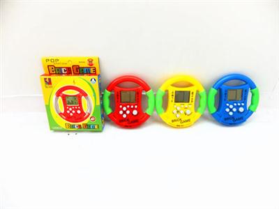 Steering wheel game machine