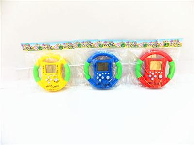 Steering wheel game machine