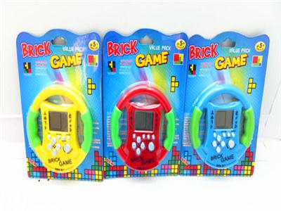 Steering wheel game machine