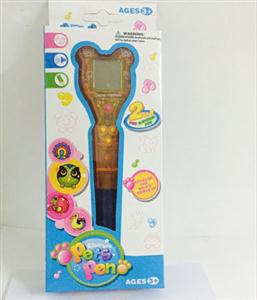 Pet pen game machine (two button batteries)