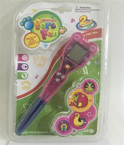 Pet pen game machine (two button batteries)