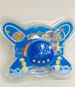 Fashion round egg pet game machine (two button batteries)