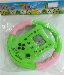 Steering wheel game machine