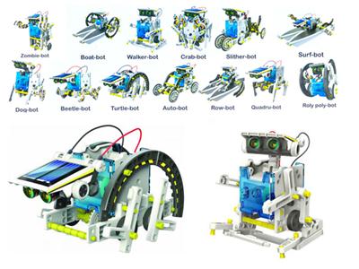 13合一太阳能机器人 （自装型玩具）