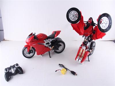 1：14摩托车变形+小遥控器(2.4G)