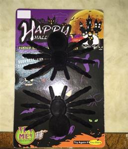 2pcs flocking spiders (middle)