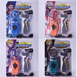 Hand pull wire launcher blowout gyroscope