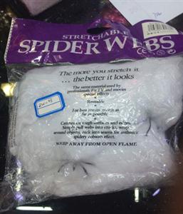 Spider cotton (black, white)
