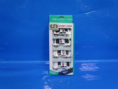 1:50 alloy car Warrior (4 Pack) police