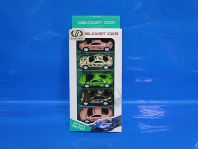1:50 alloy (5 Pack) cars back