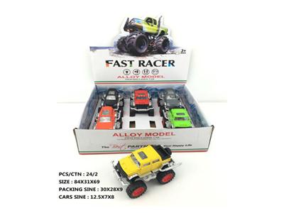 1:32 alloy back light music 6 cars set