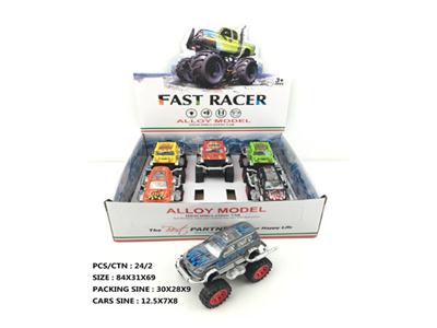 1:32 alloy back light music 6 cars set