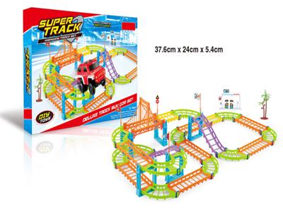 彩色超级轨道车73PCS