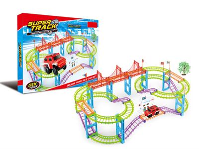 彩色超级轨道车82PCS