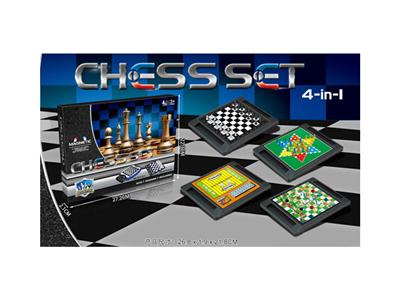 Magnetic chess four in one