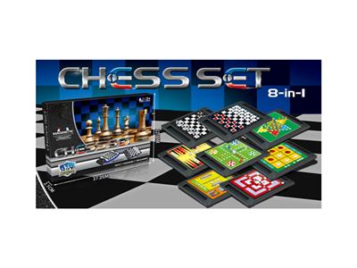Magnetic chess eight in one