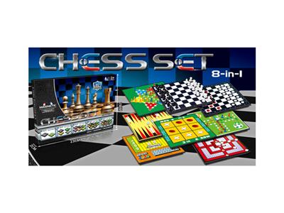 Magnetic chess eight in one