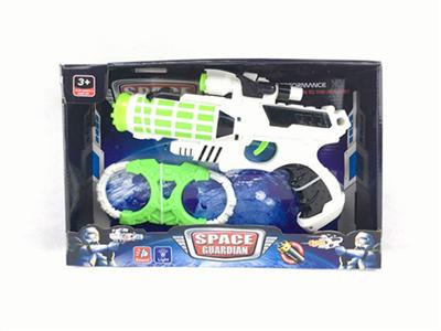 Light music, light music, space gun and handcuffs