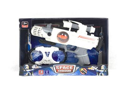 Light music, light music, space gun and handcuffs