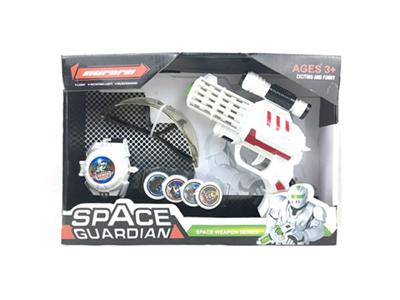 Light music space gun matching launcher with glasses