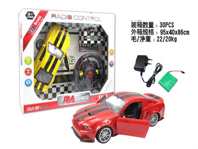 1:18野马
方向盘四通手动开门遥控车