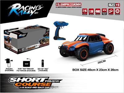 1:18短卡
2.4GHz半比例控制
25KM/H（包电）