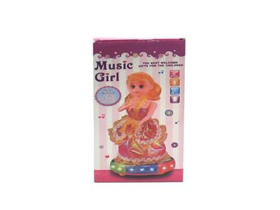 Electric turntable doll