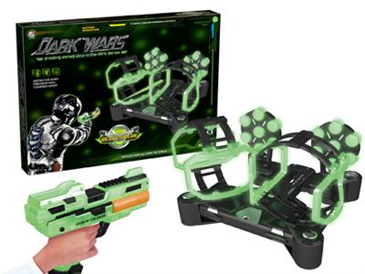 Noctilucent revolving shooting double rake (with music)