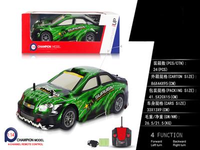 1: 14pvc Subaru remote control car