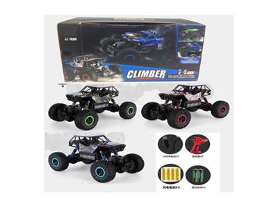 2.4GHz 1:16 four-wheel drive PVC climbing English packet of electricity