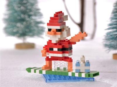 Surfing Santa Claus 118pcs